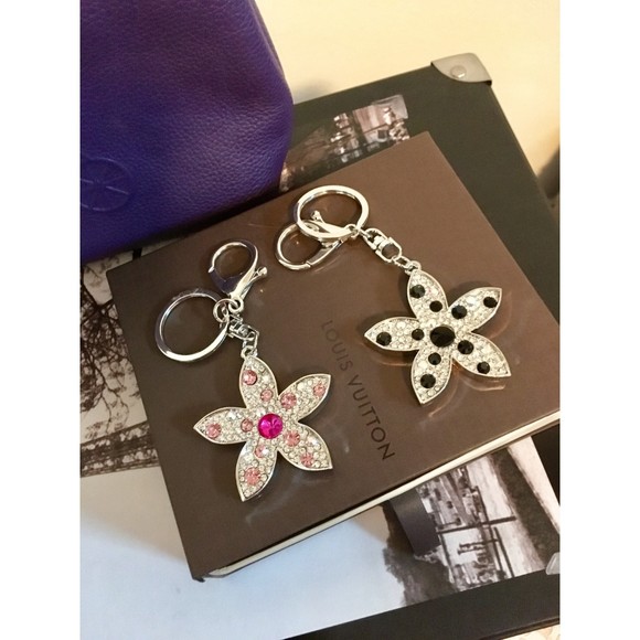 Bling Bag Charm/Keychain - Pink or Black-Silver Hardware - Picture 2 of 7